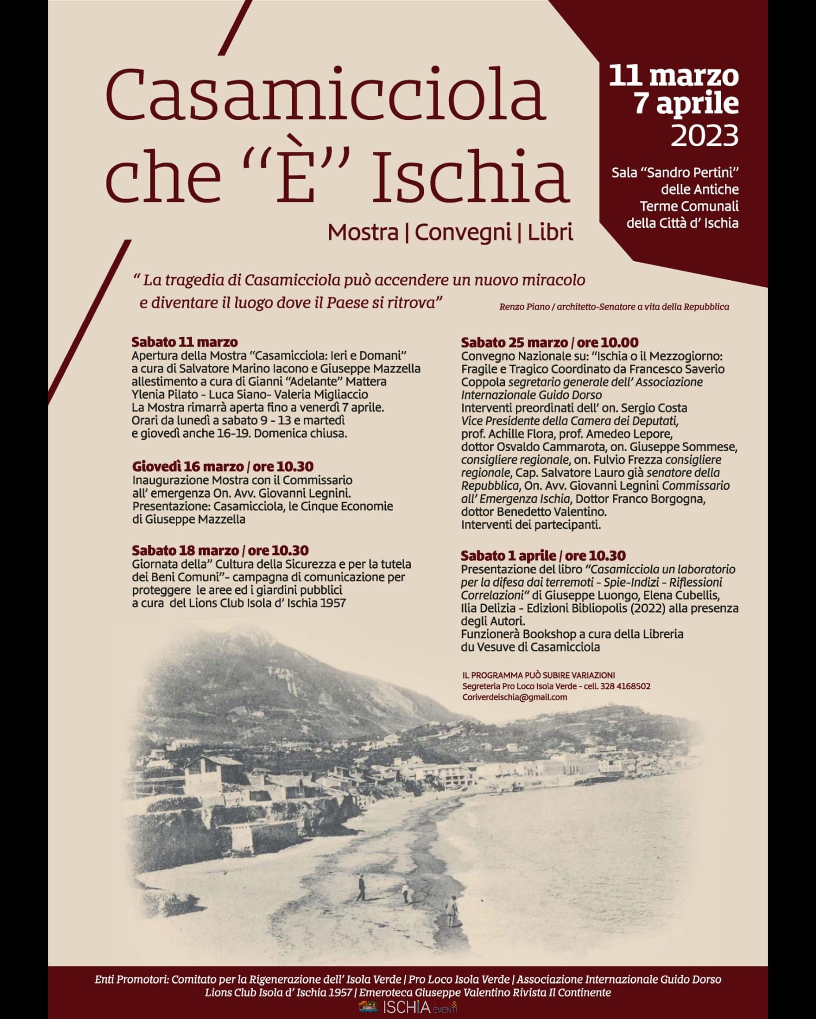 Programma Casamiccciola 2023