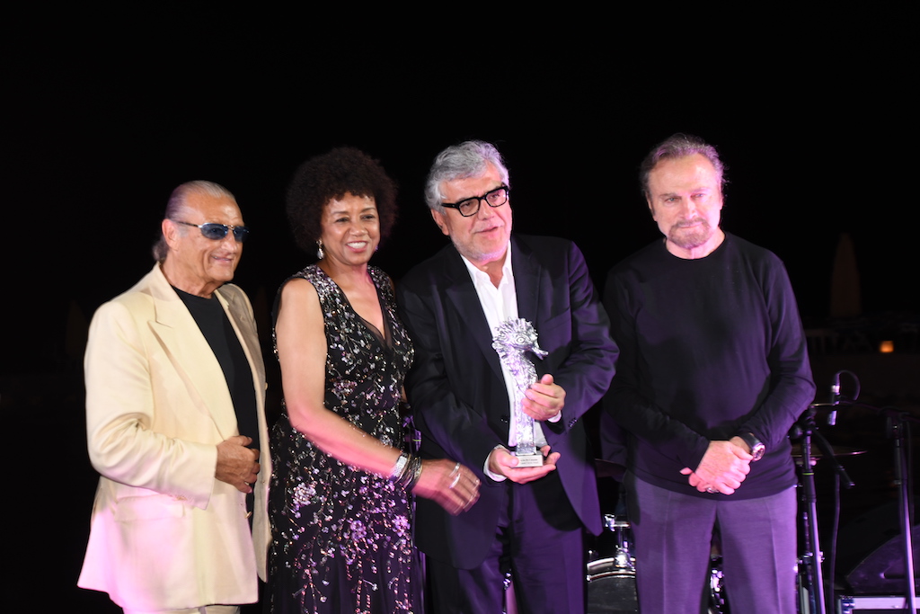 Tony Renis, Cheryl Boone Isaacs, Giancarlo De Cataldo e Franco Nero